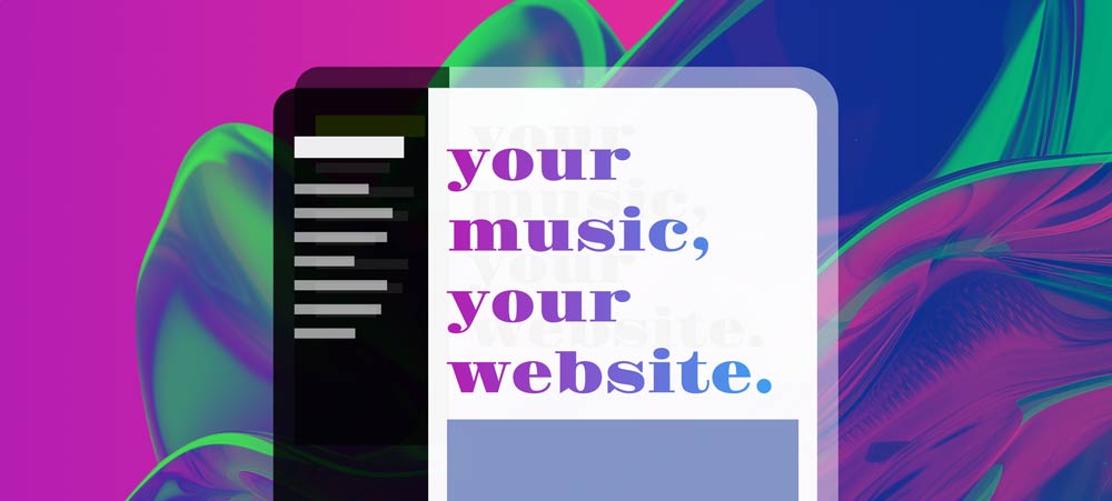 Noiseyard website builder for musicians, blog post: your music, your website