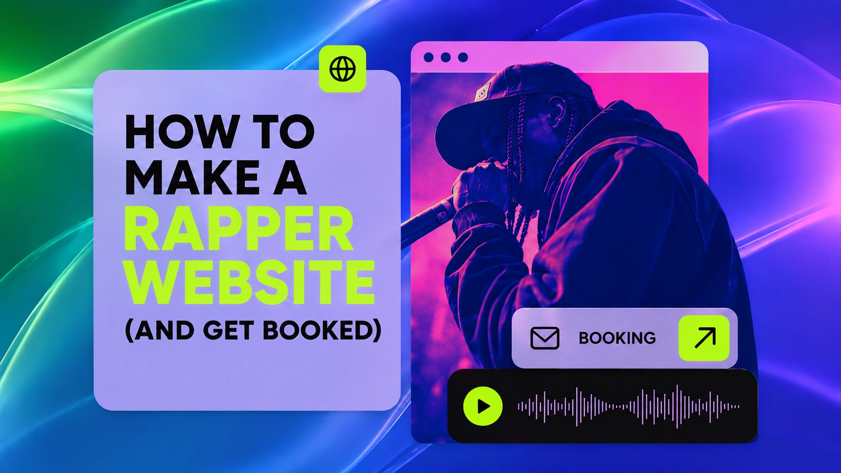 how to make a rapper website and get booked