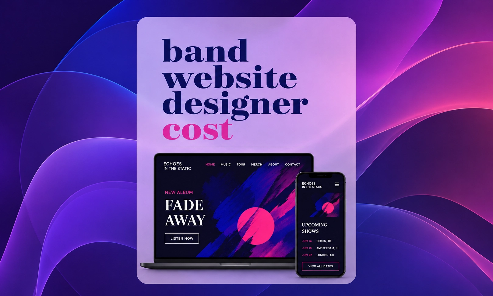 band website designer cost
