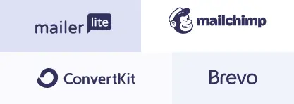 noiseyard musician website integrations: mailchimp, brevo, print-on-demand
