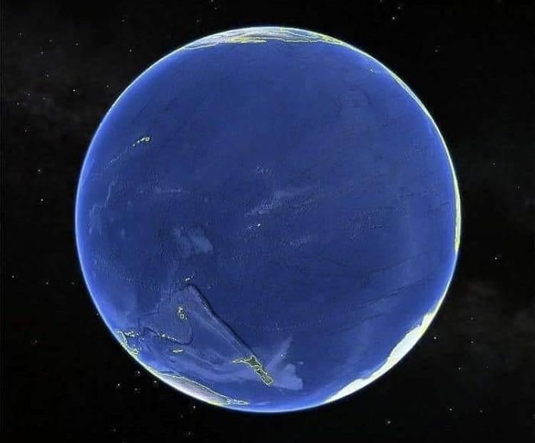 37) earthbound: a satellite image of the earth from space