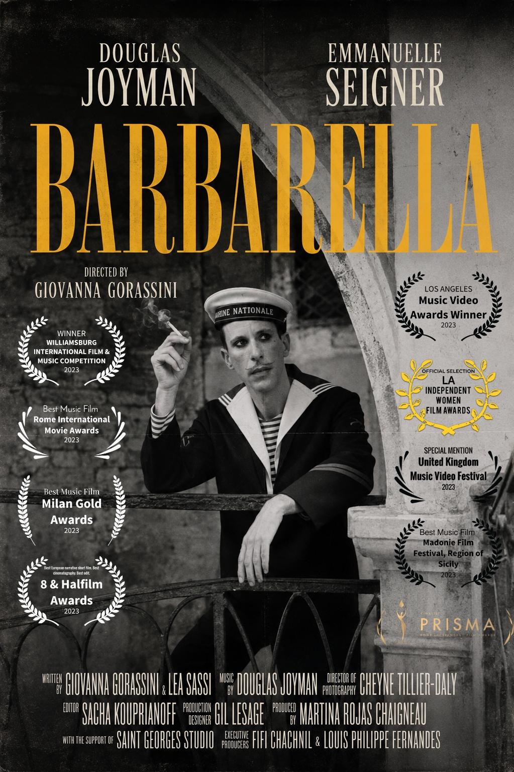 the poster for barbarella