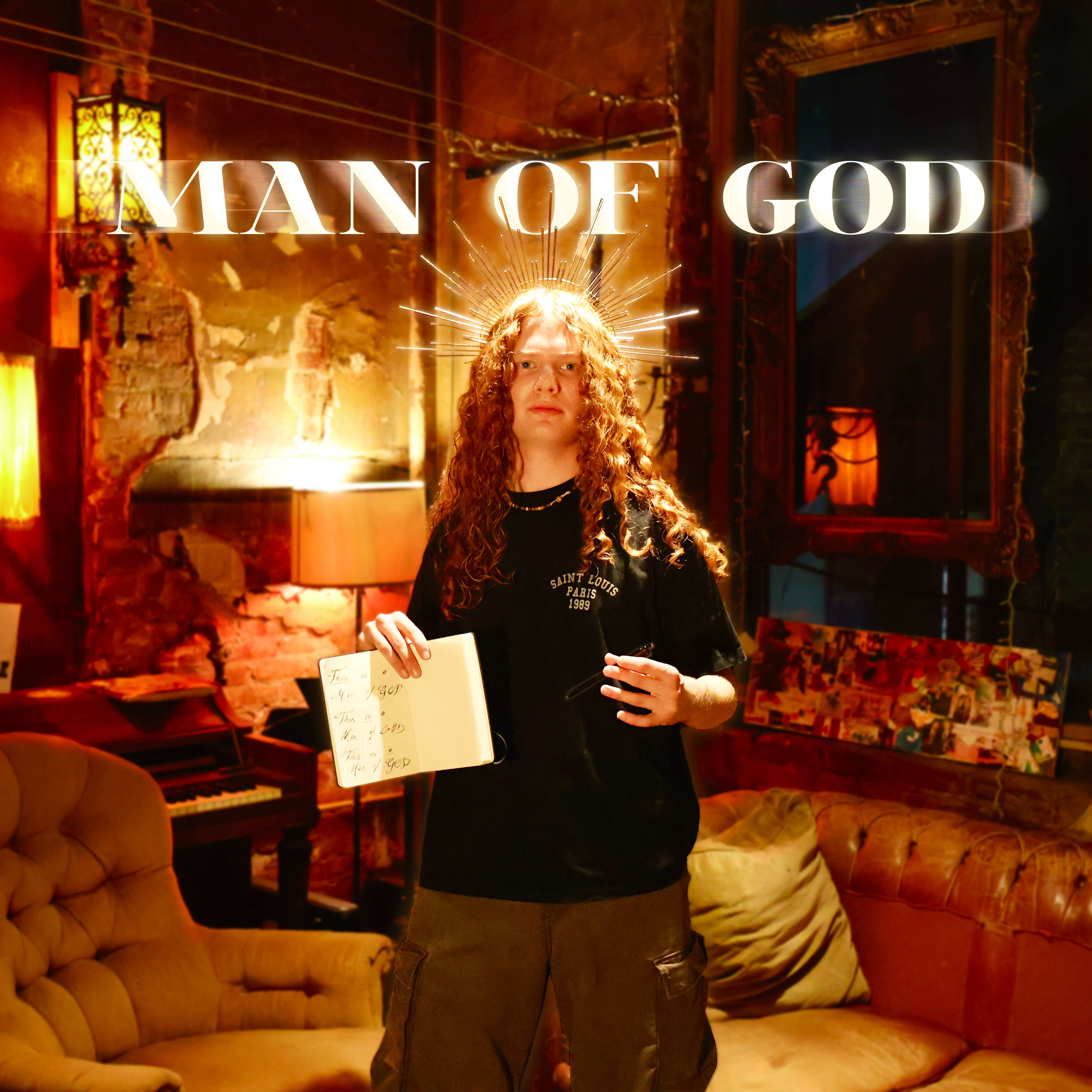 a man holding a piece of paper