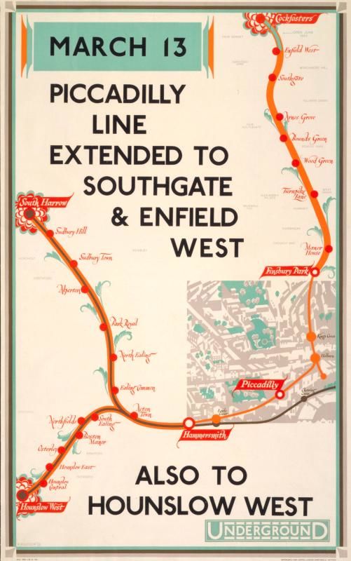 a poster for the pictorially line extended to stoke-on-trent and hounslow west