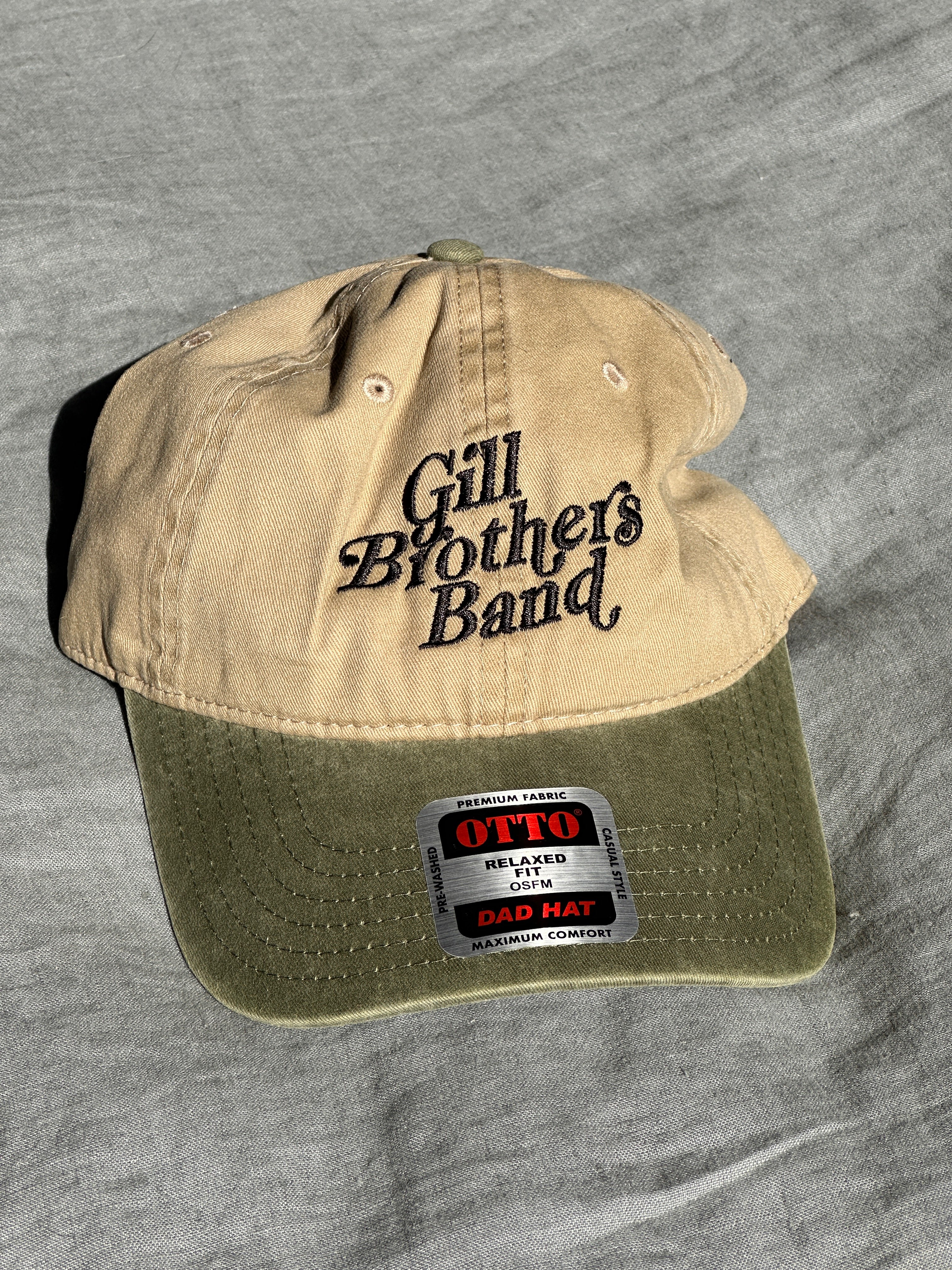 a hat with the words gil brothers band on it