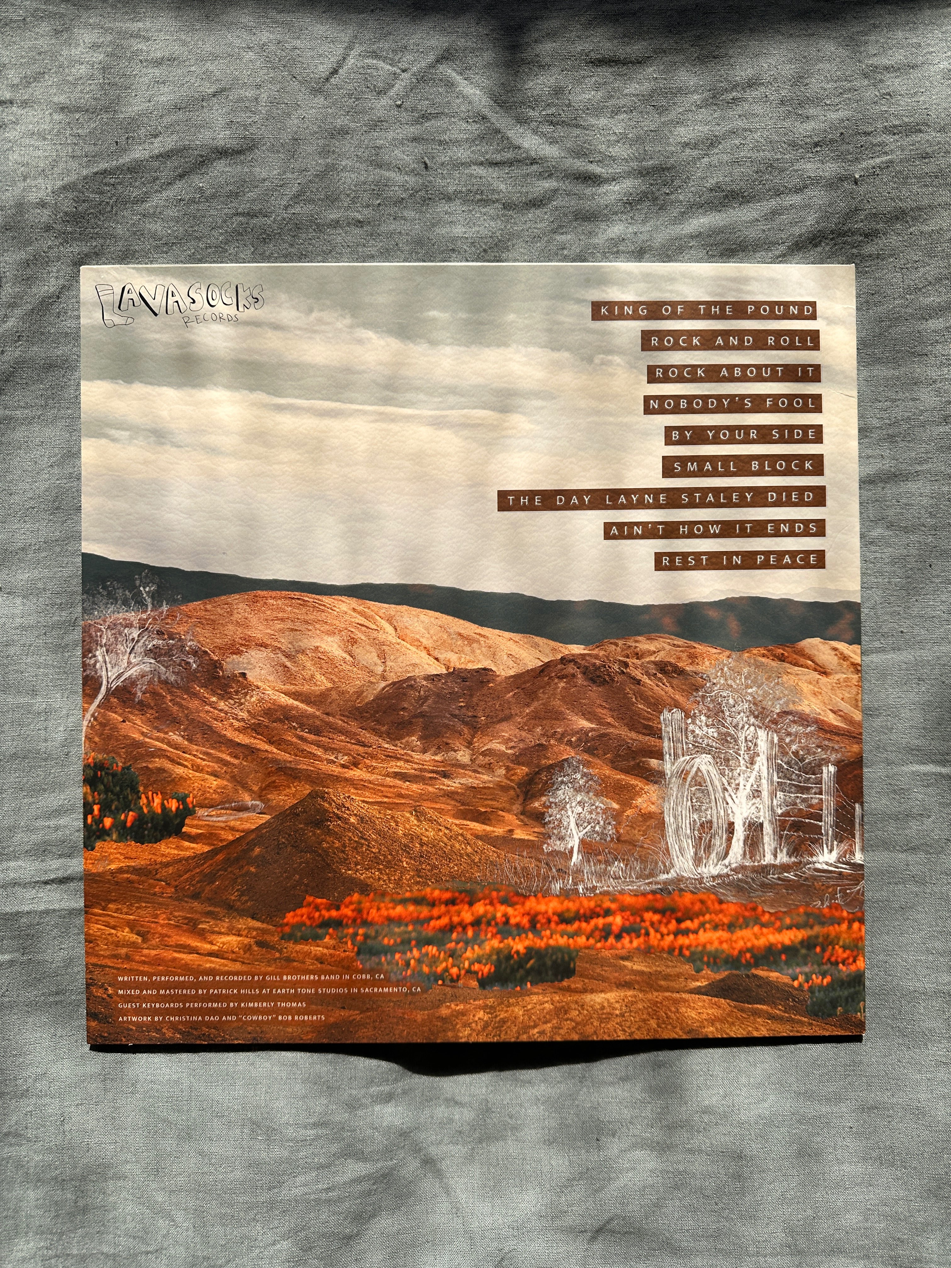 a calendar with an image of a desert landscape