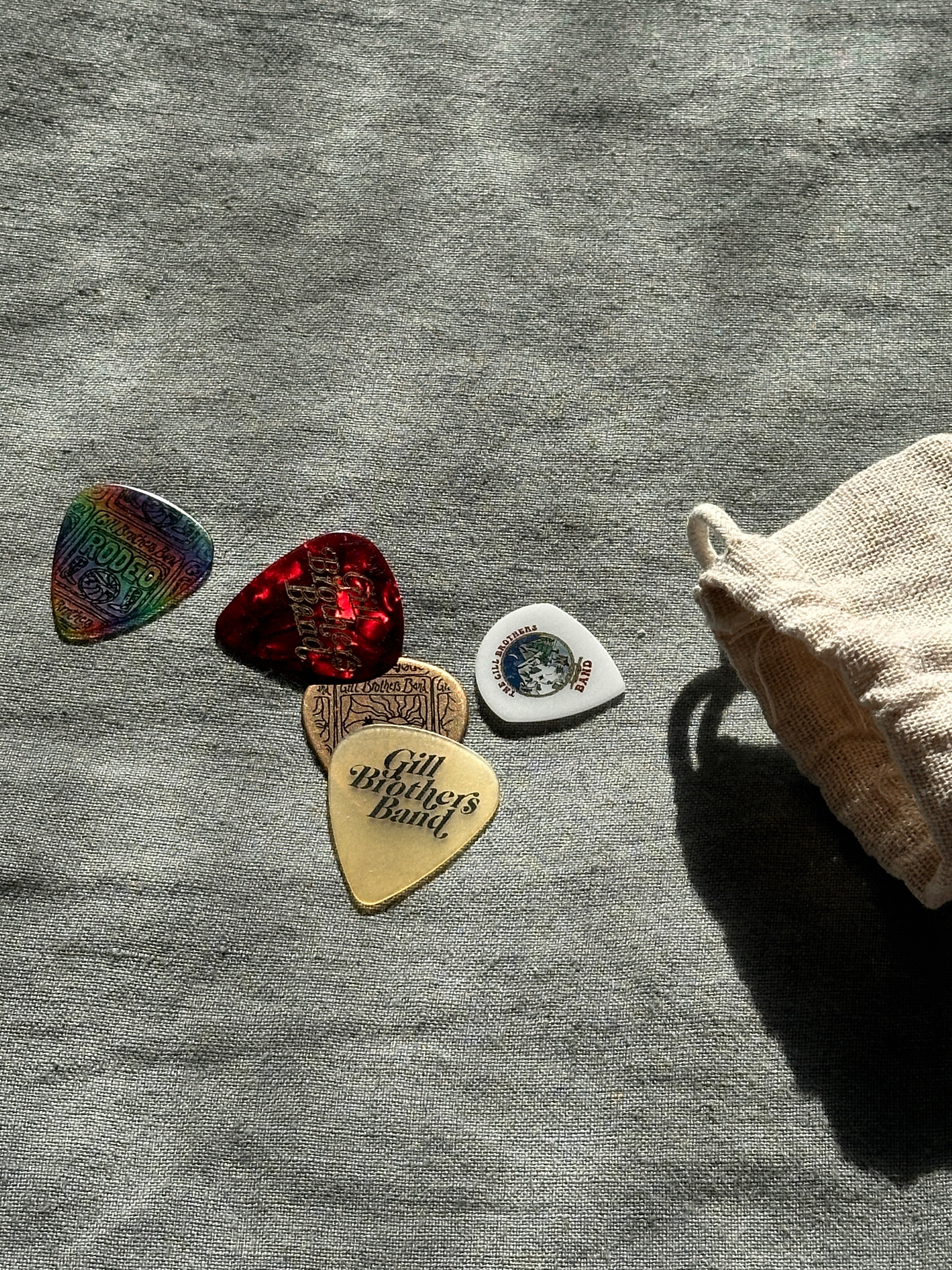 guitar picks in a bag