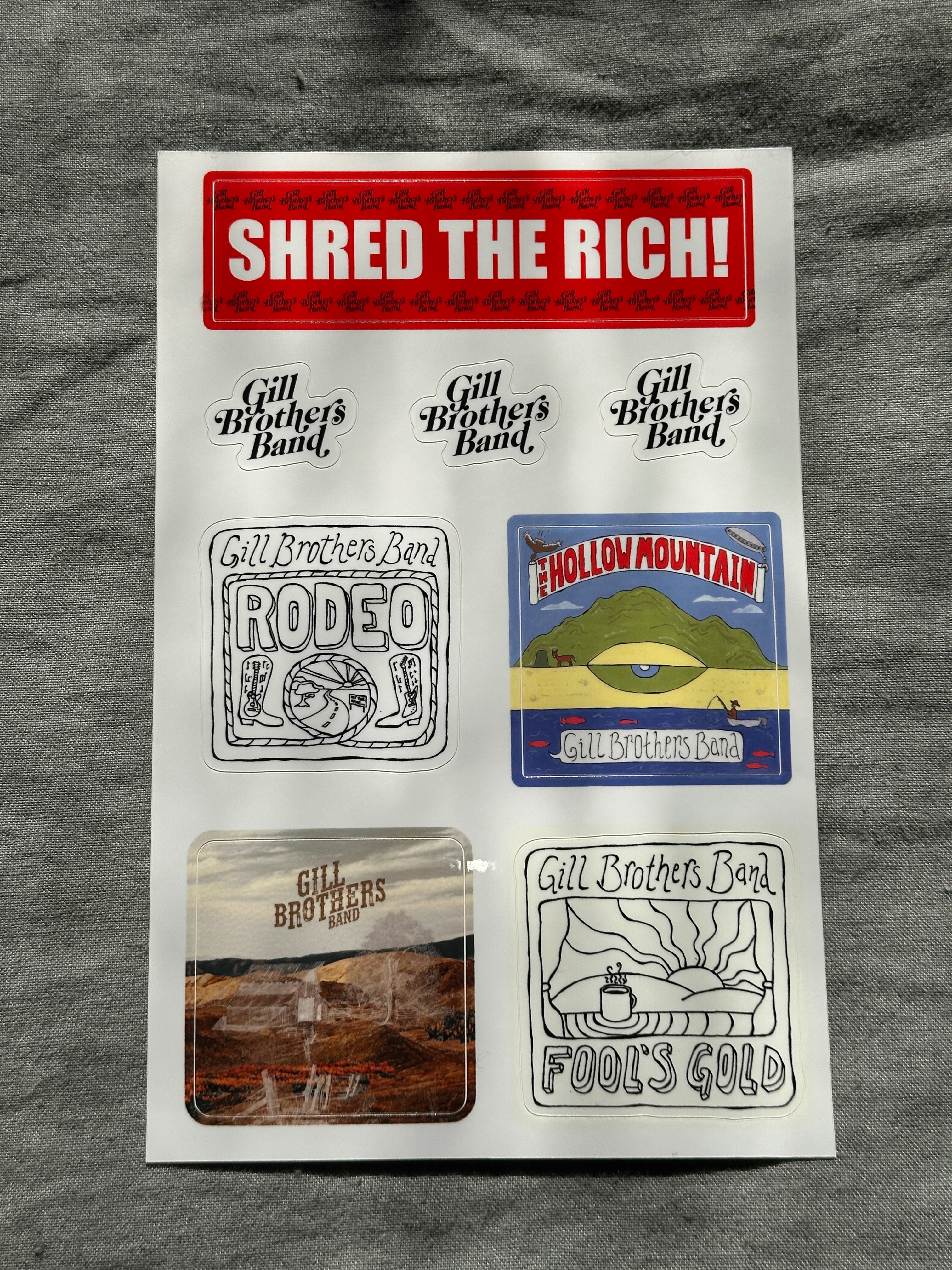 shred the rich stickers