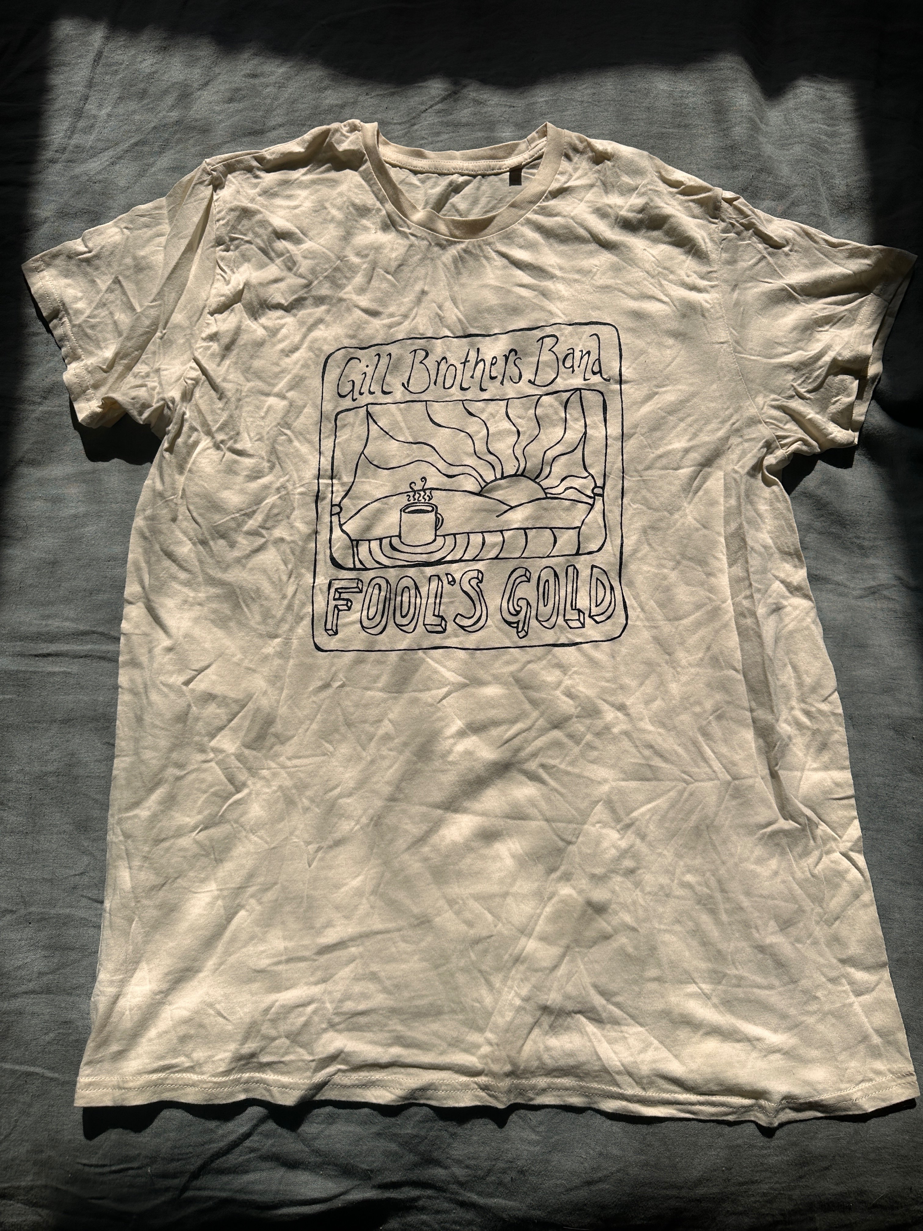 a t - shirt with a drawing on it