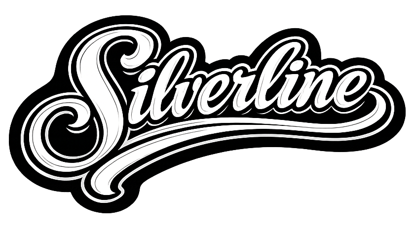 silverline logo on a black background