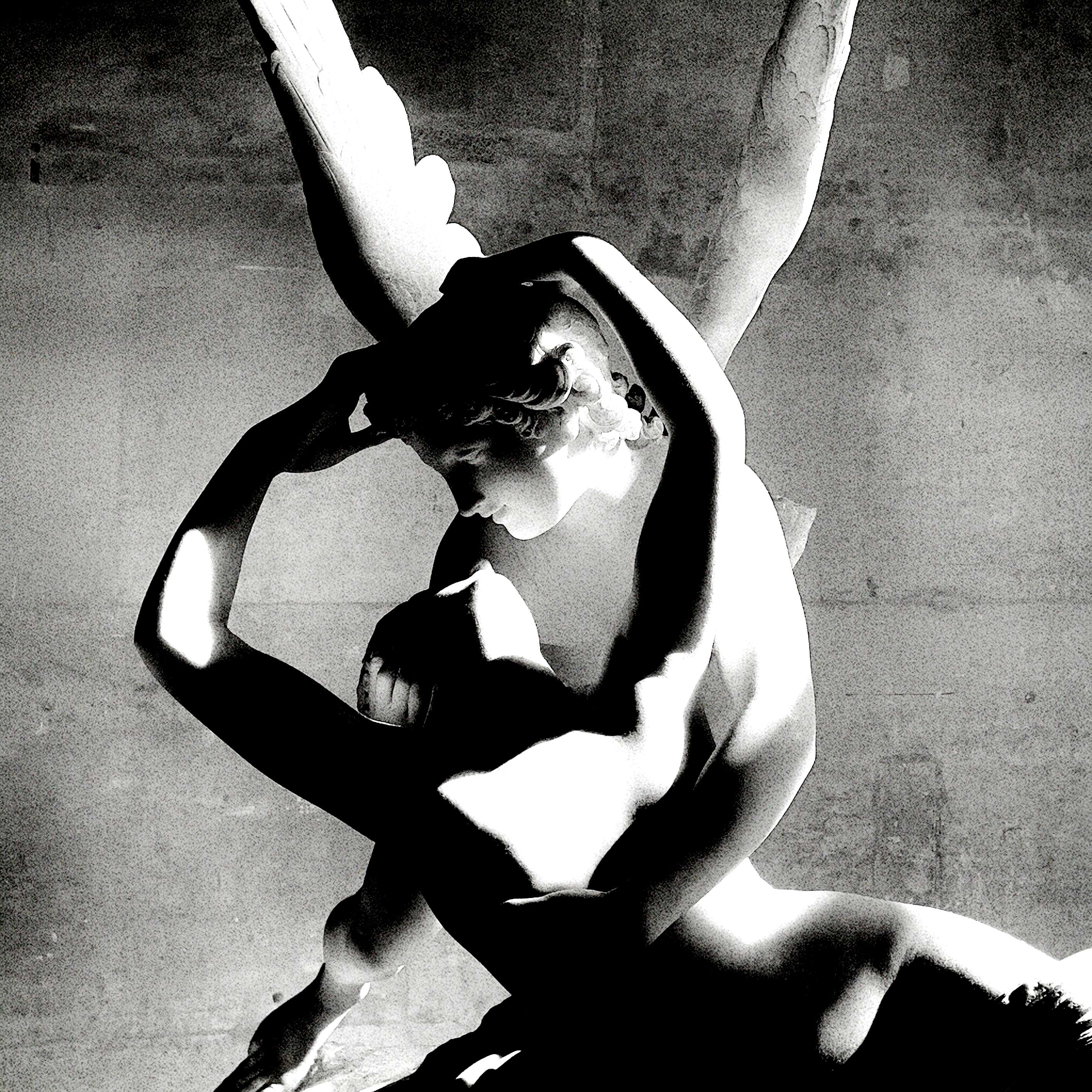 Allen Oryan - Beside Myself: a statue of a woman and a man