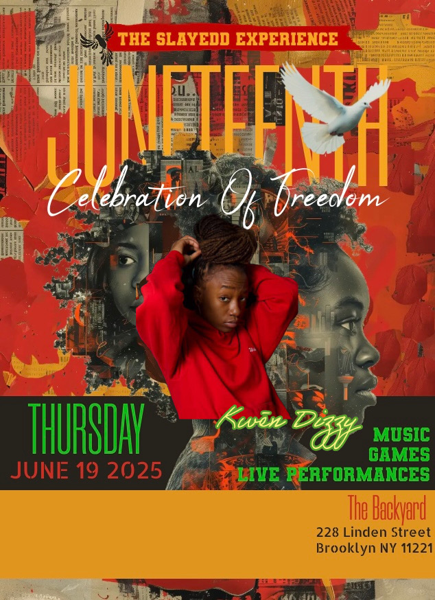 the flyer for the juneteena celebration of freedom