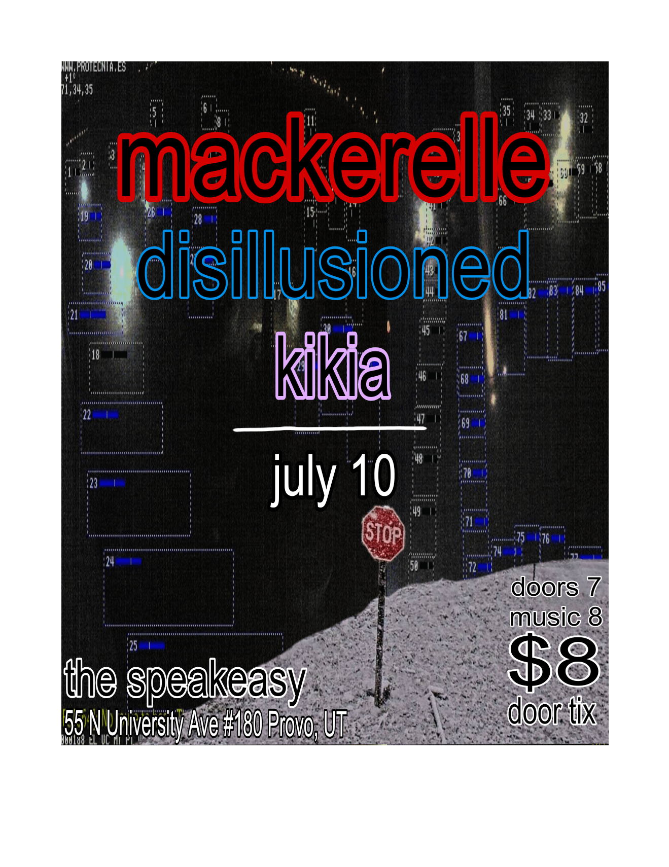 a poster with the words mackerelle disillusioned katia