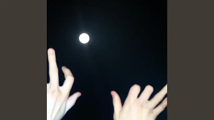 John California - Man On The Moon: a person's hands reaching up to the moon