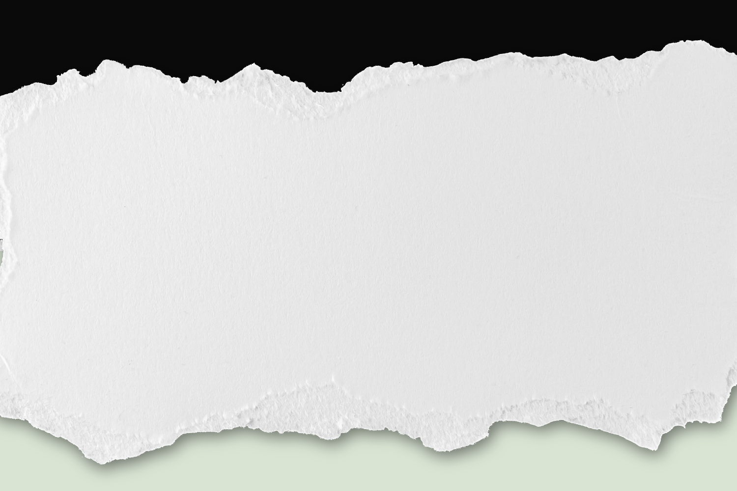 a white piece of paper on a black background