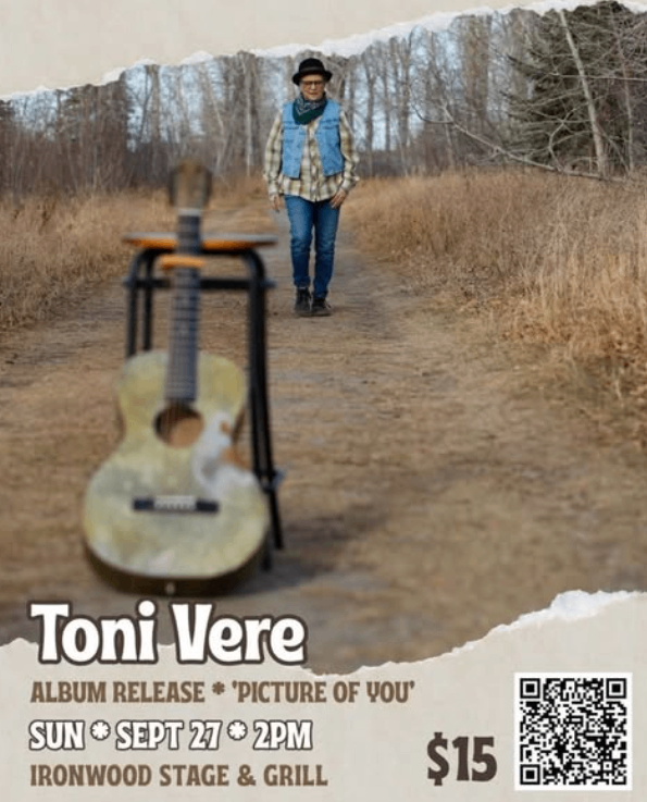 a poster for toni vere's album release