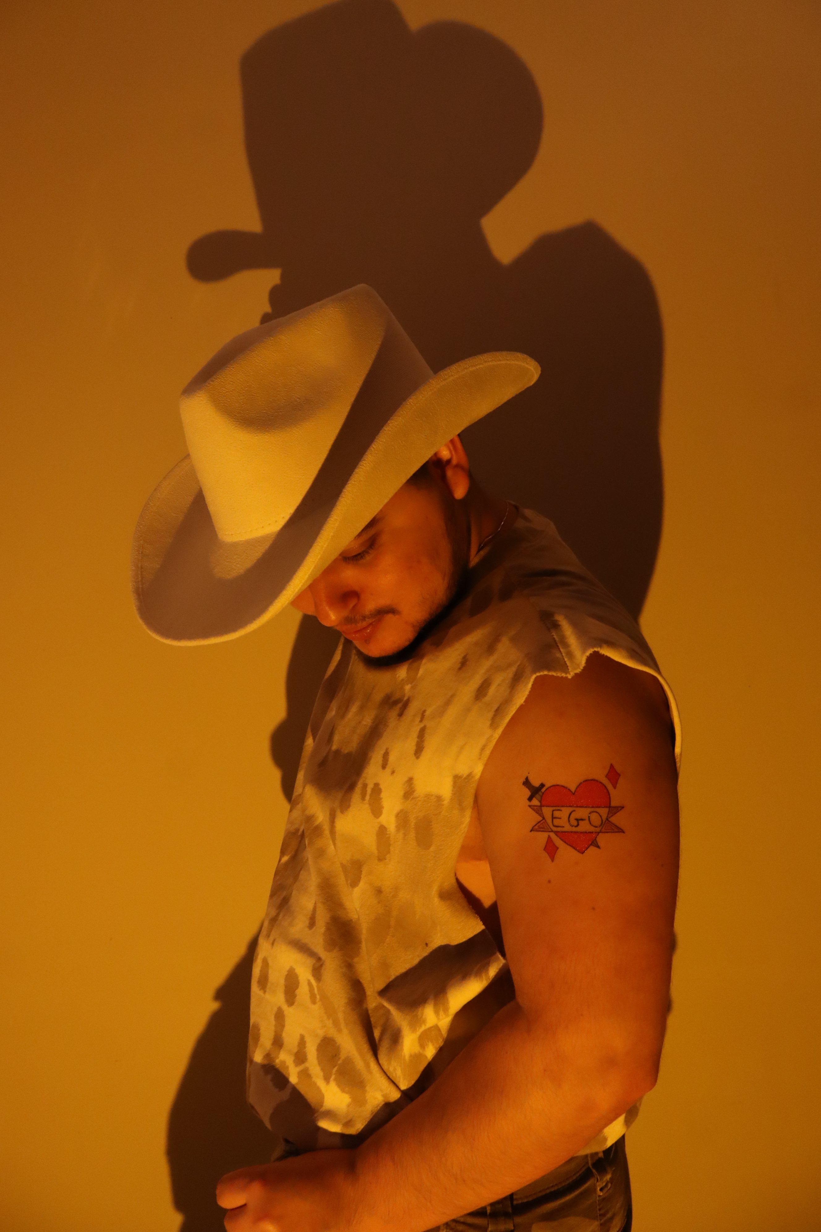a man in a cowboy hat