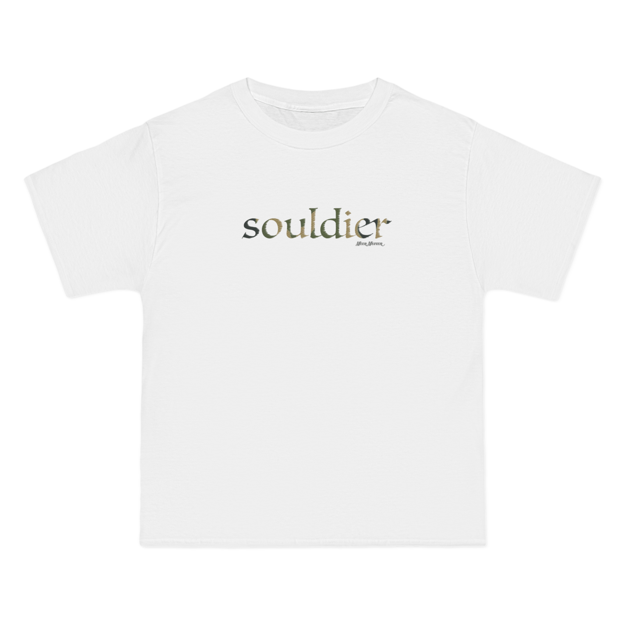 a white t - shirt with the word'soulder'on it