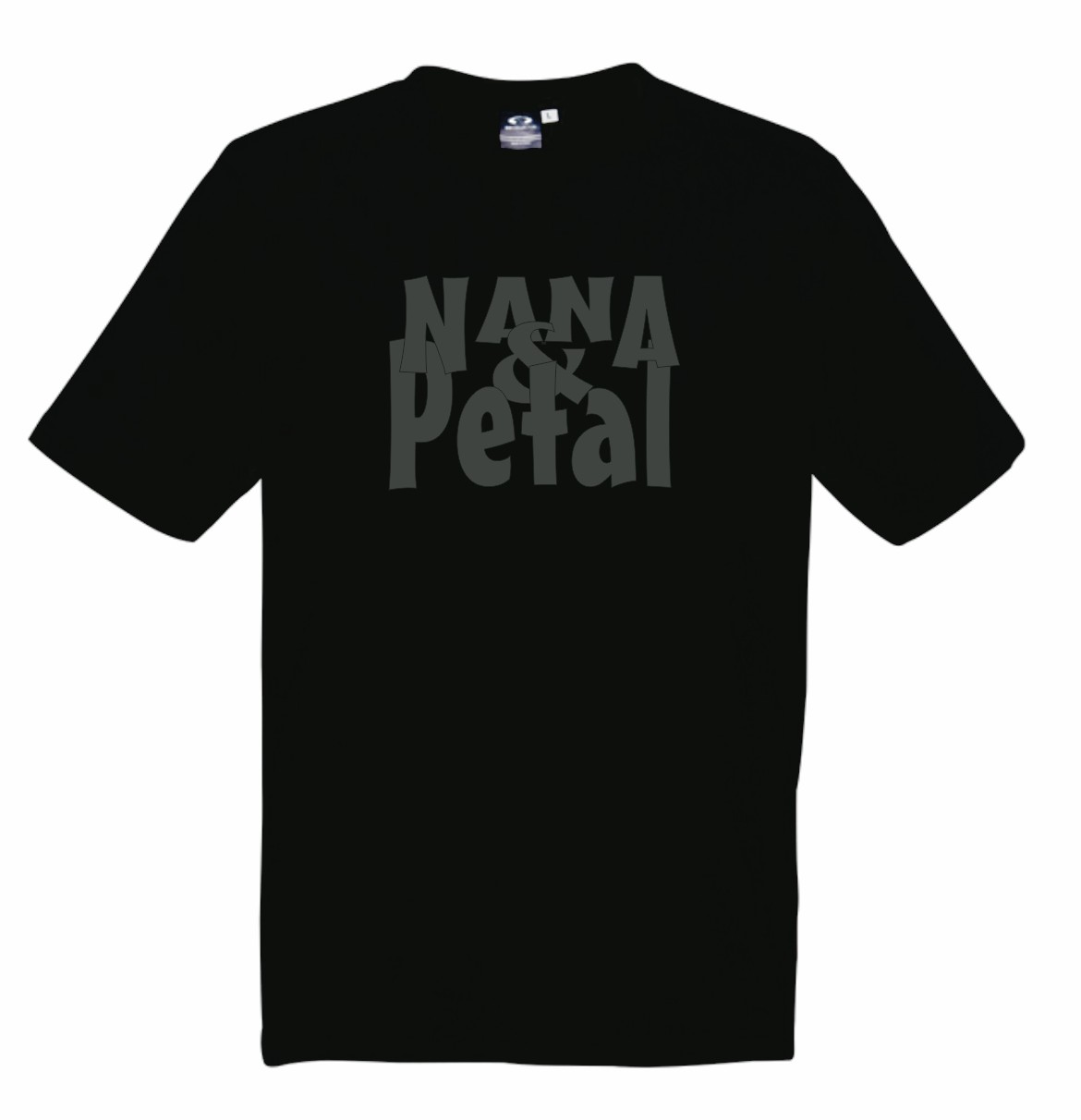 a black t - shirt with the word nana petal on it