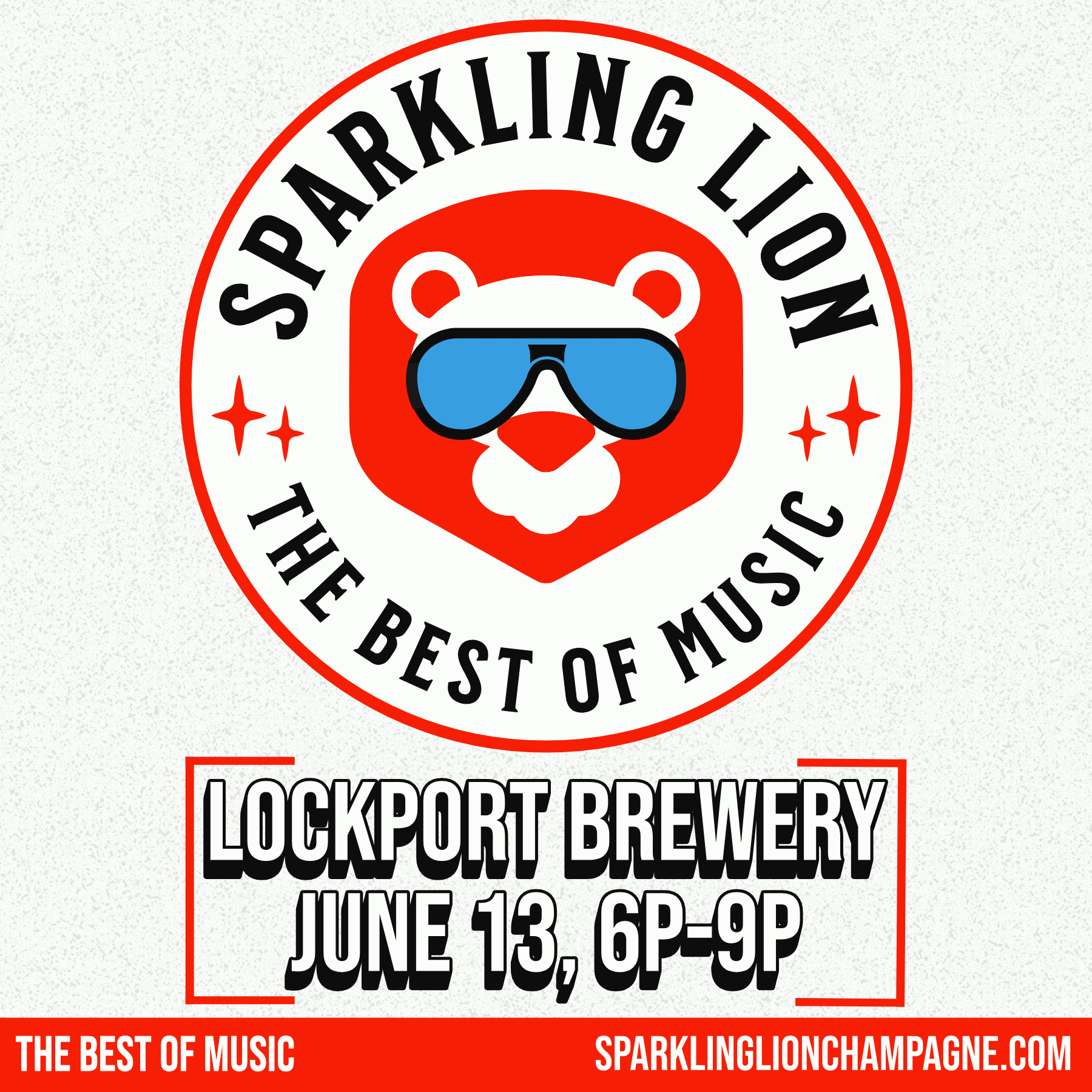 the logo for sparkling lion at lockport brewery
