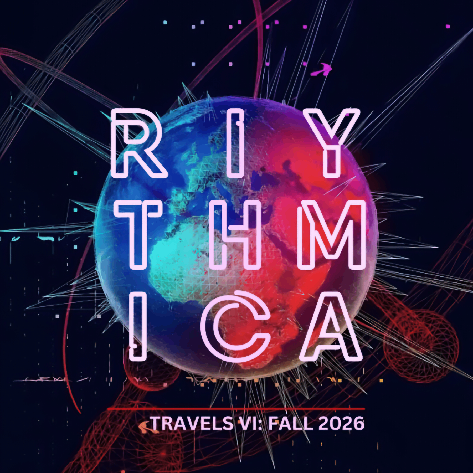 the logo for rhythmica travels v fall 2018