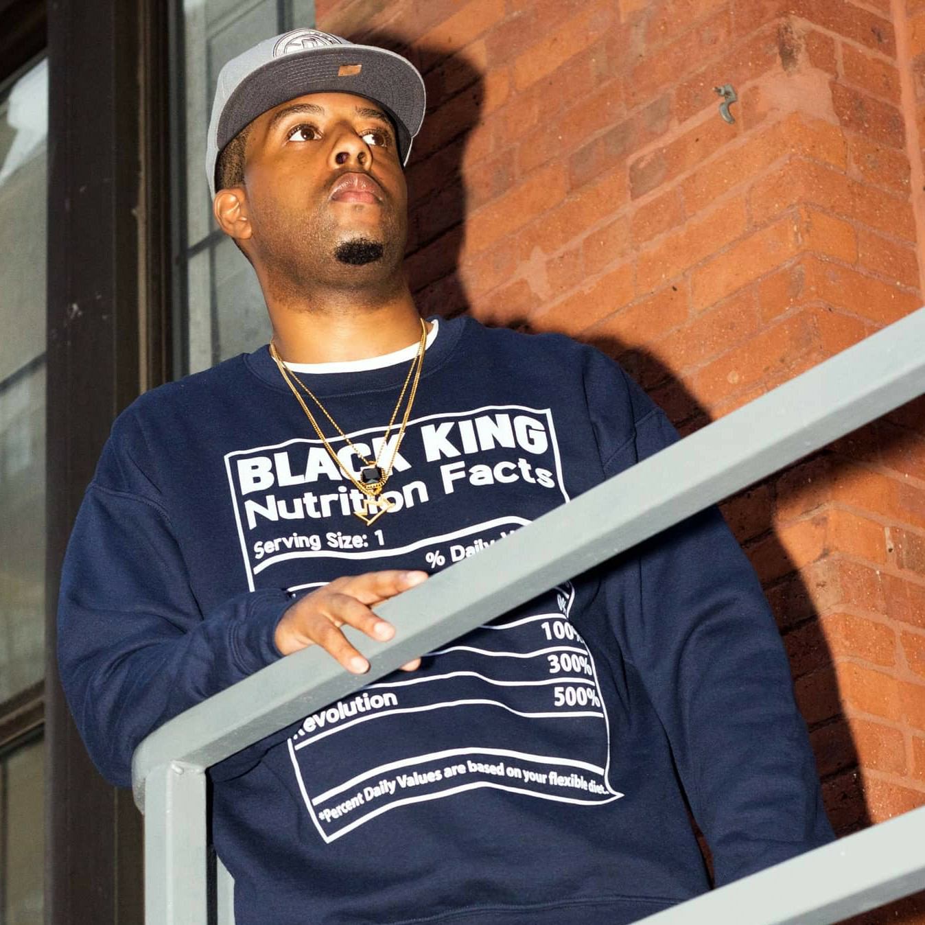 black king nutrition face sweatshirt