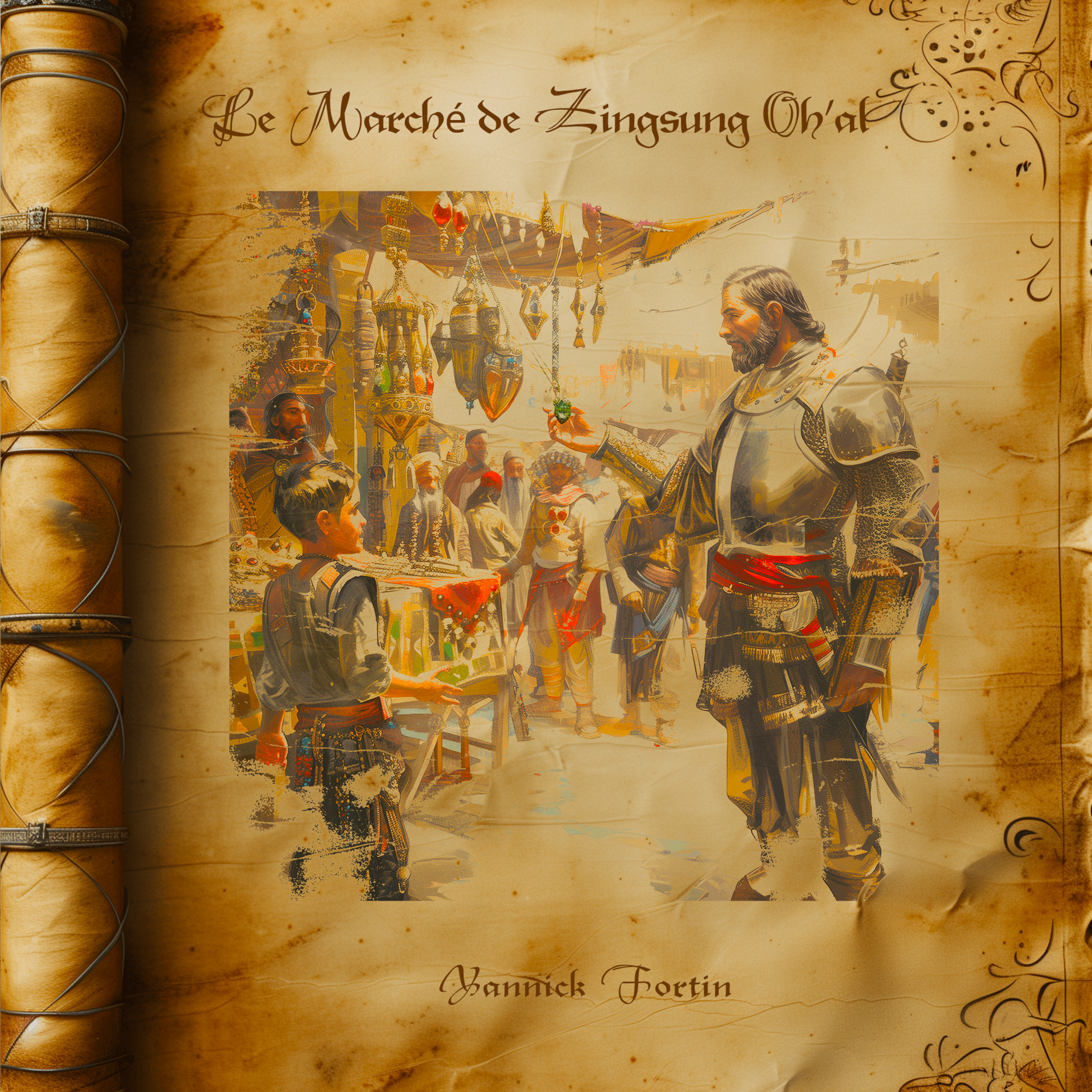 Yannick Fortin - Le Marché de Zingsung Oh'al: a book with a picture of a man and a woman