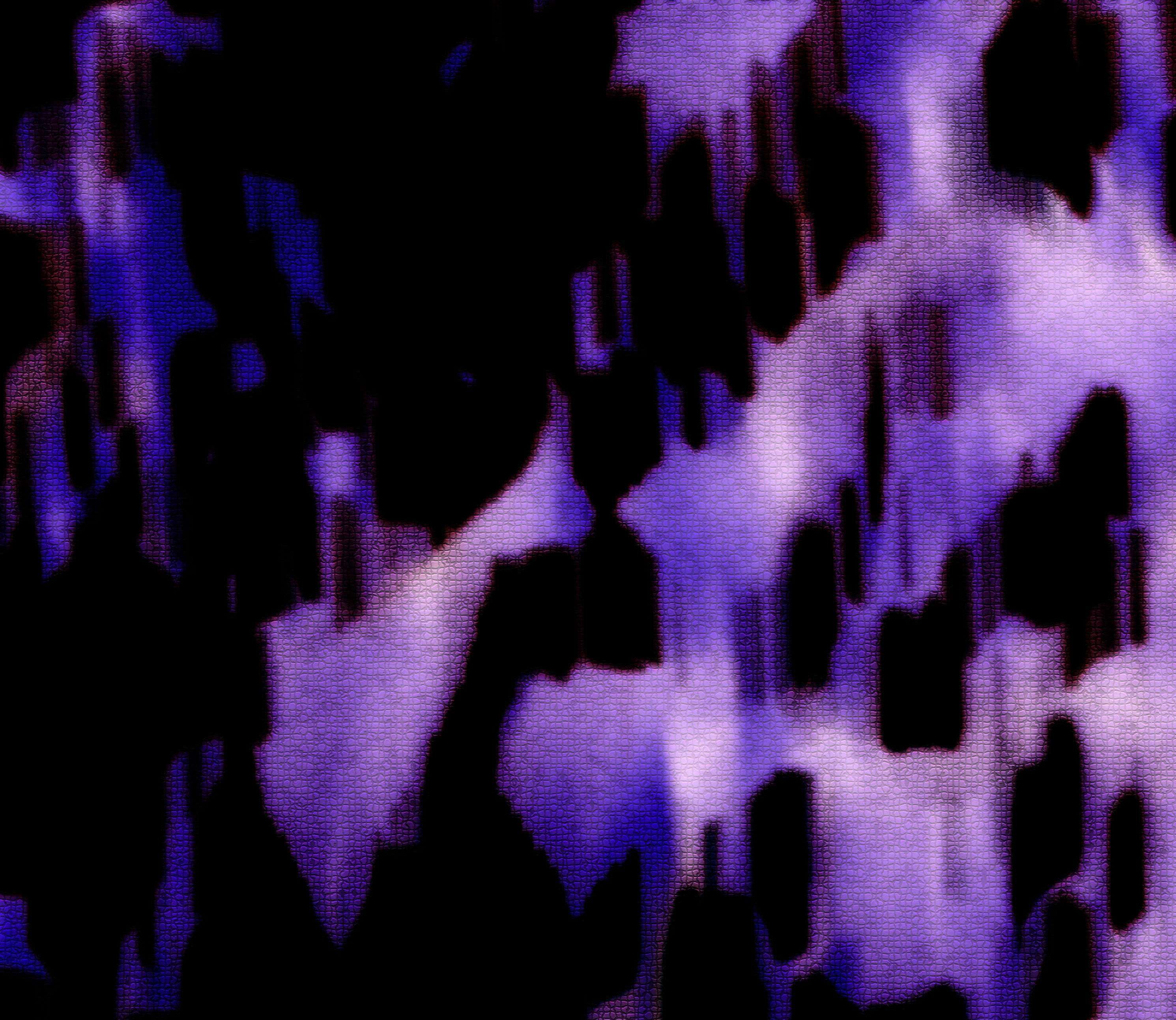 a purple and black painting on a black background