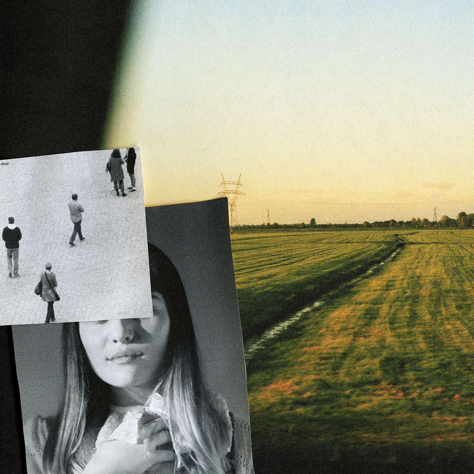 a photo of a woman walking in a field