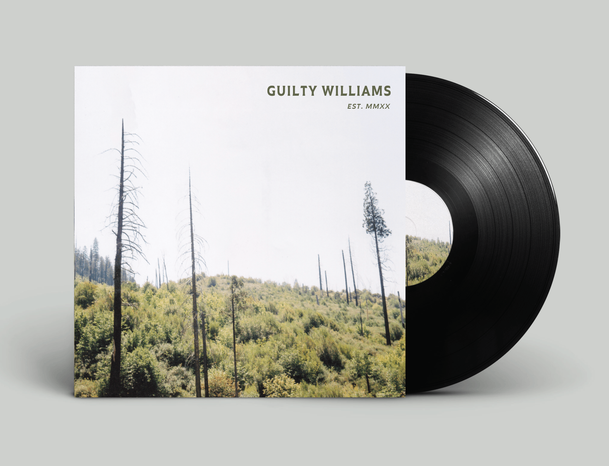 Guilty Williams - EST. MMXX: a black lp with the words'quilty williams' on it