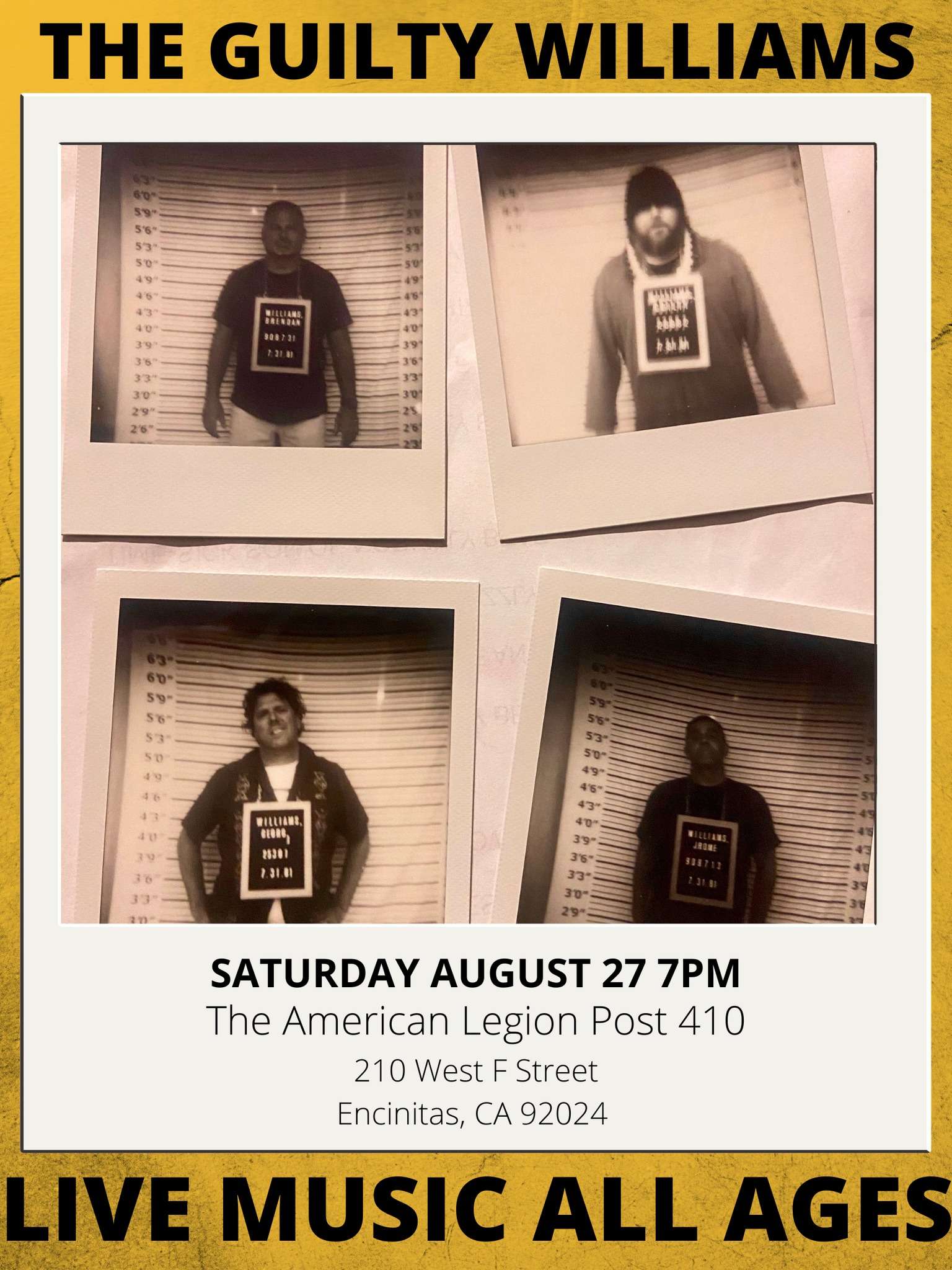 the guilty williams live at the amphitheatre music all ages