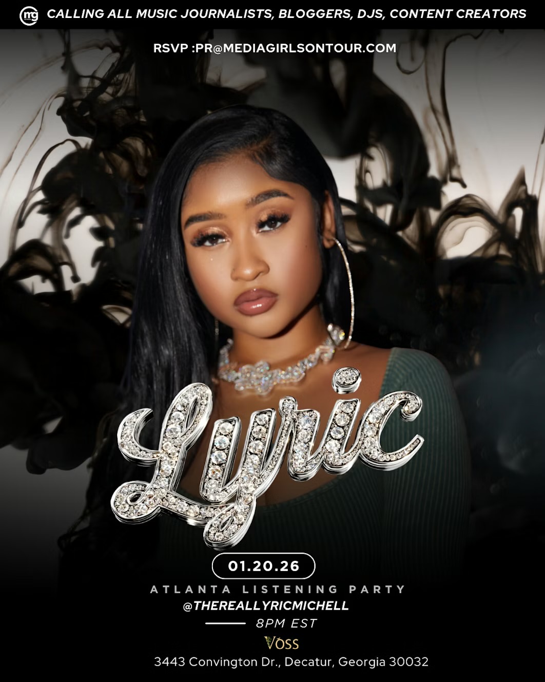 the flyer for the lyric party in atlanta