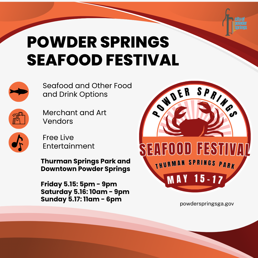 powder springs seafood festival flyer