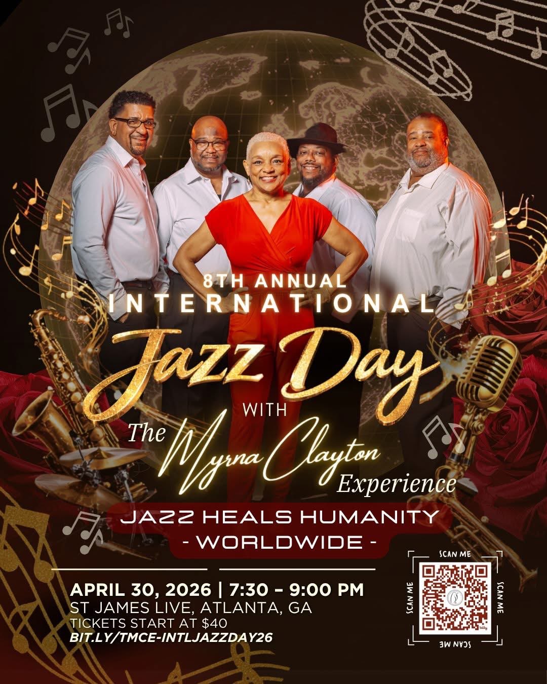 the flyer for the international jazz day