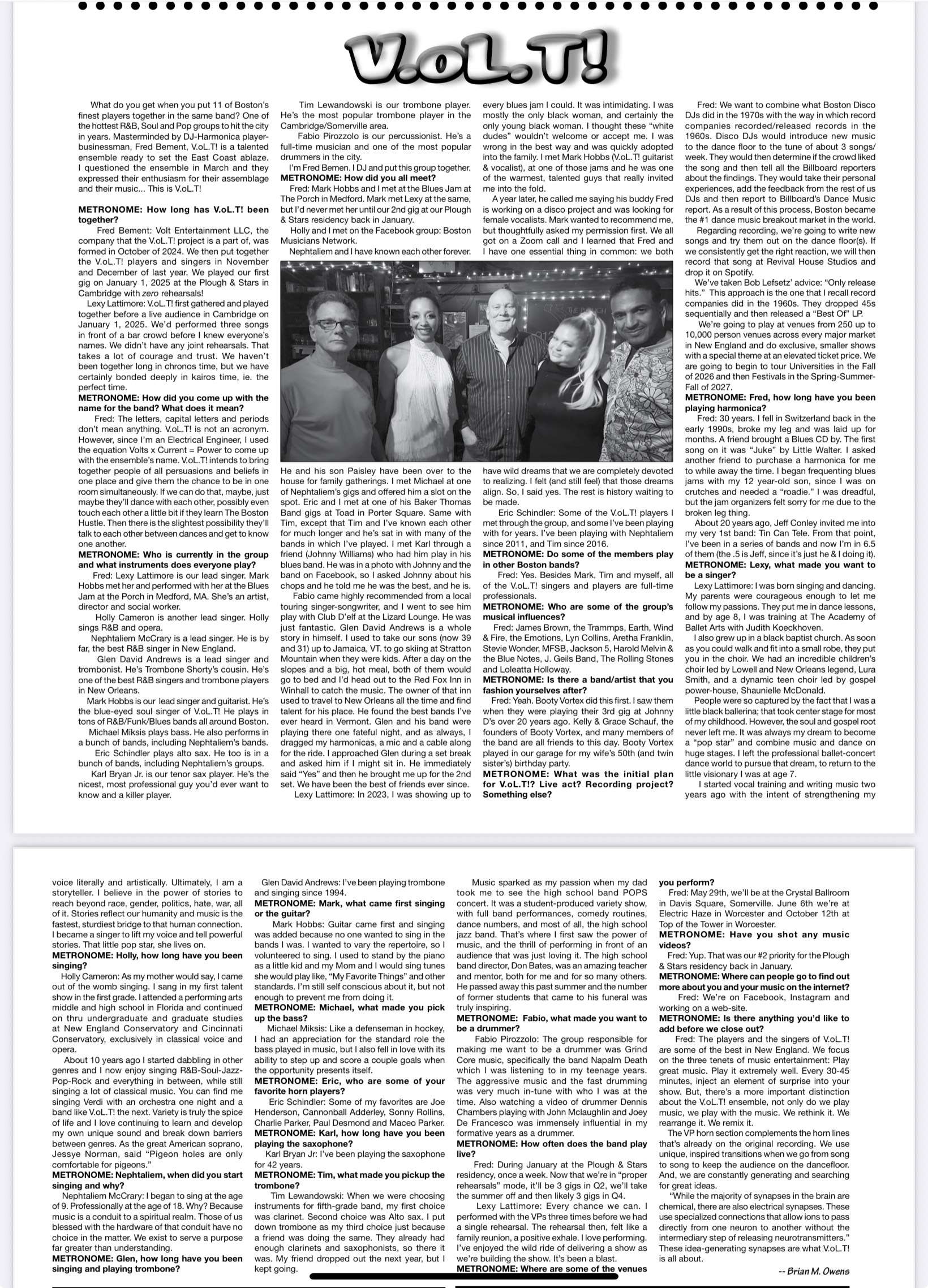 a black and white image of a newspaper with a picture of a man and a woman