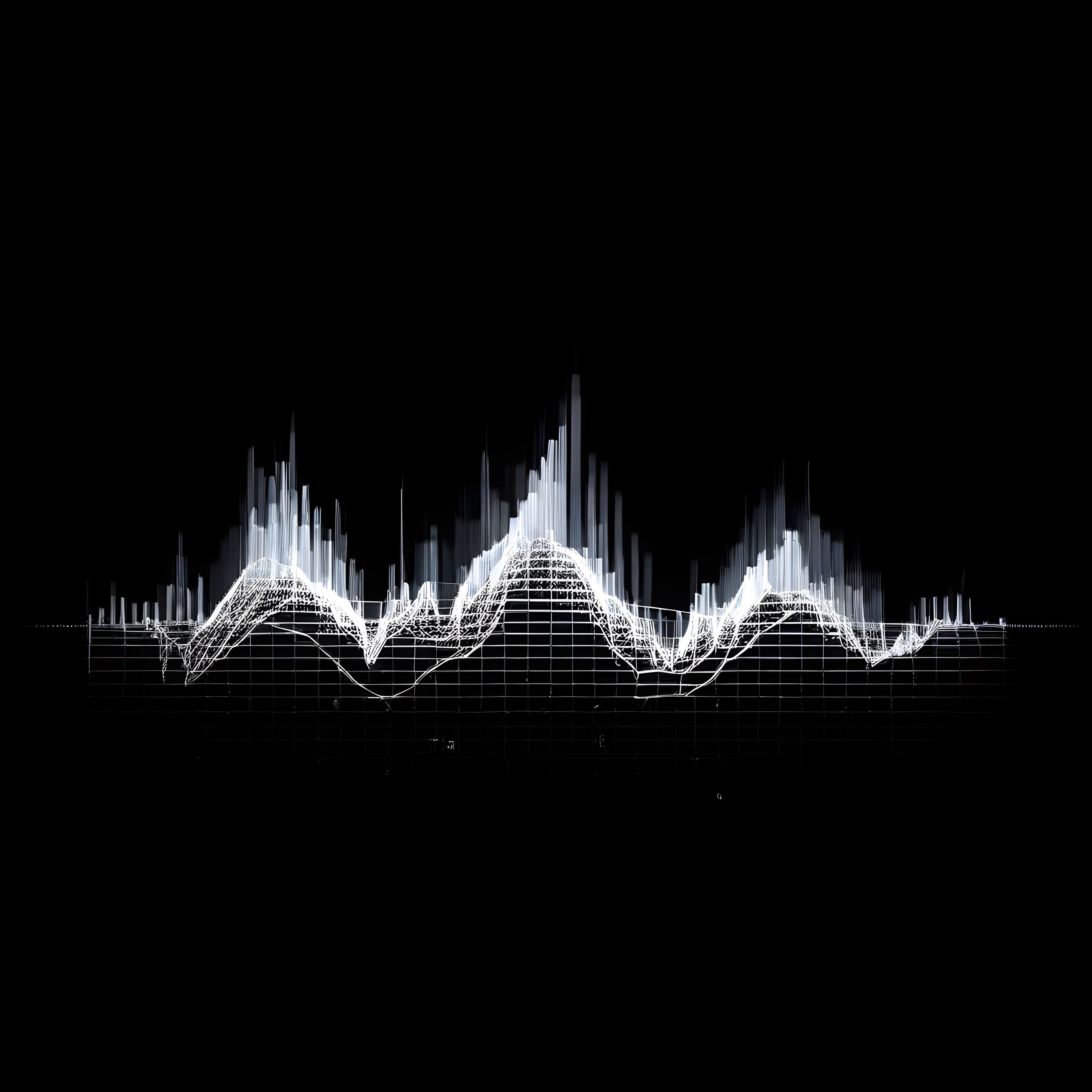 an image of a sound wave on a black background