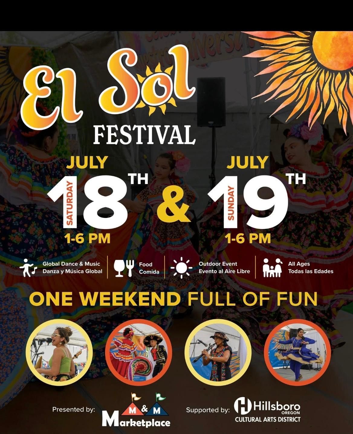 a flyer for the el sol festival