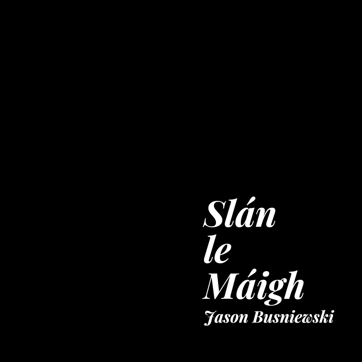 Jason Busniewski - Slán le Máigh: Irish Traditional Music on the Viola: the cover of slan le magh by jason businessski