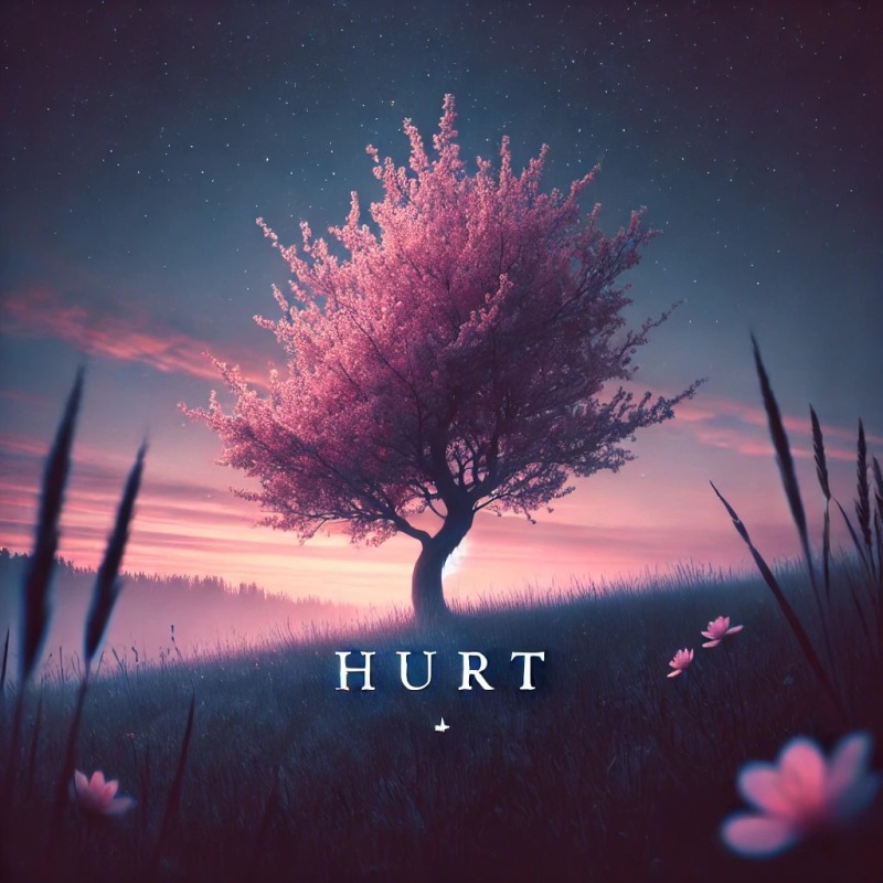 YOUNG - Hurt: an image of a tree with the words hurt on it
