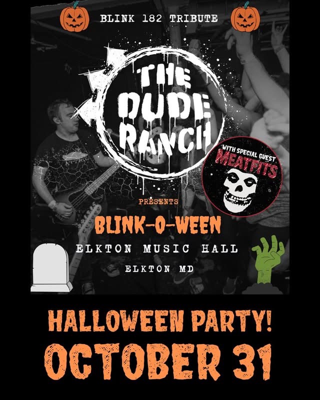 a poster for the dude ranch's halloween party on october 31