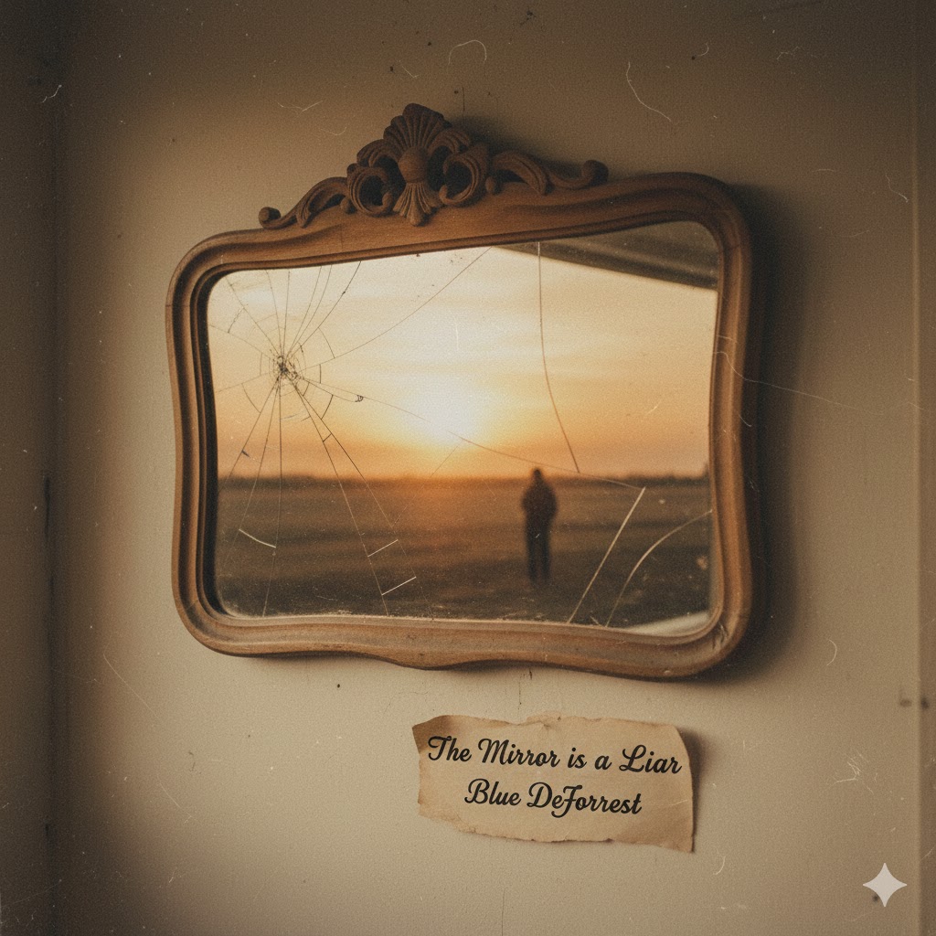 a man is standing in front of a mirror