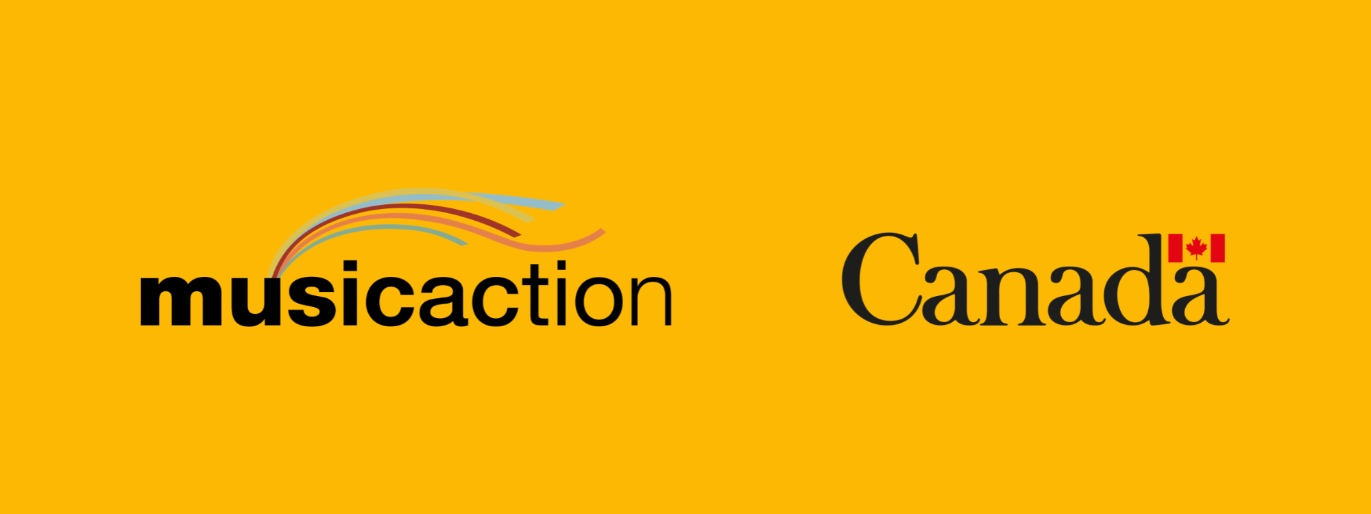 two logos with the words musication and canada