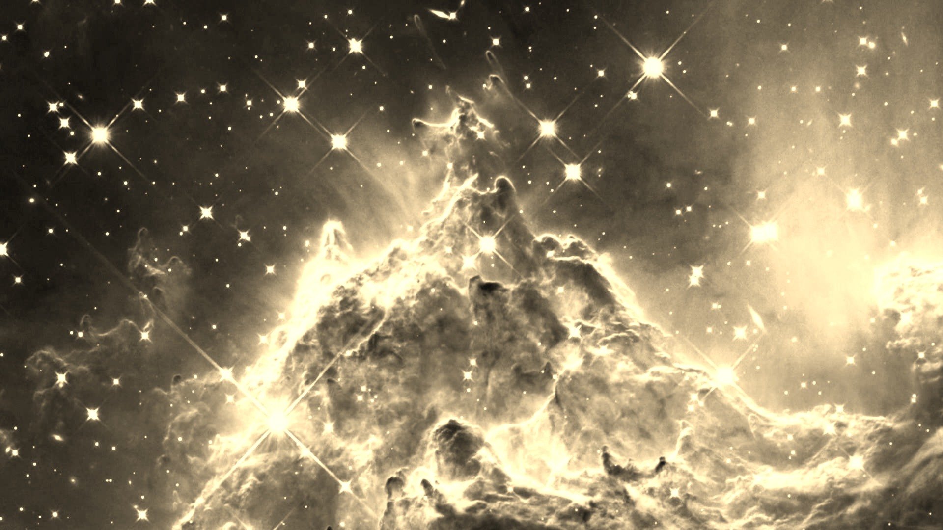 Zachary Thomas Diedrich - The Neverends: a black and white image of a nebula