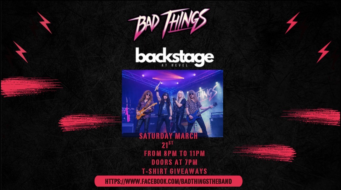 a poster for bad times backstage