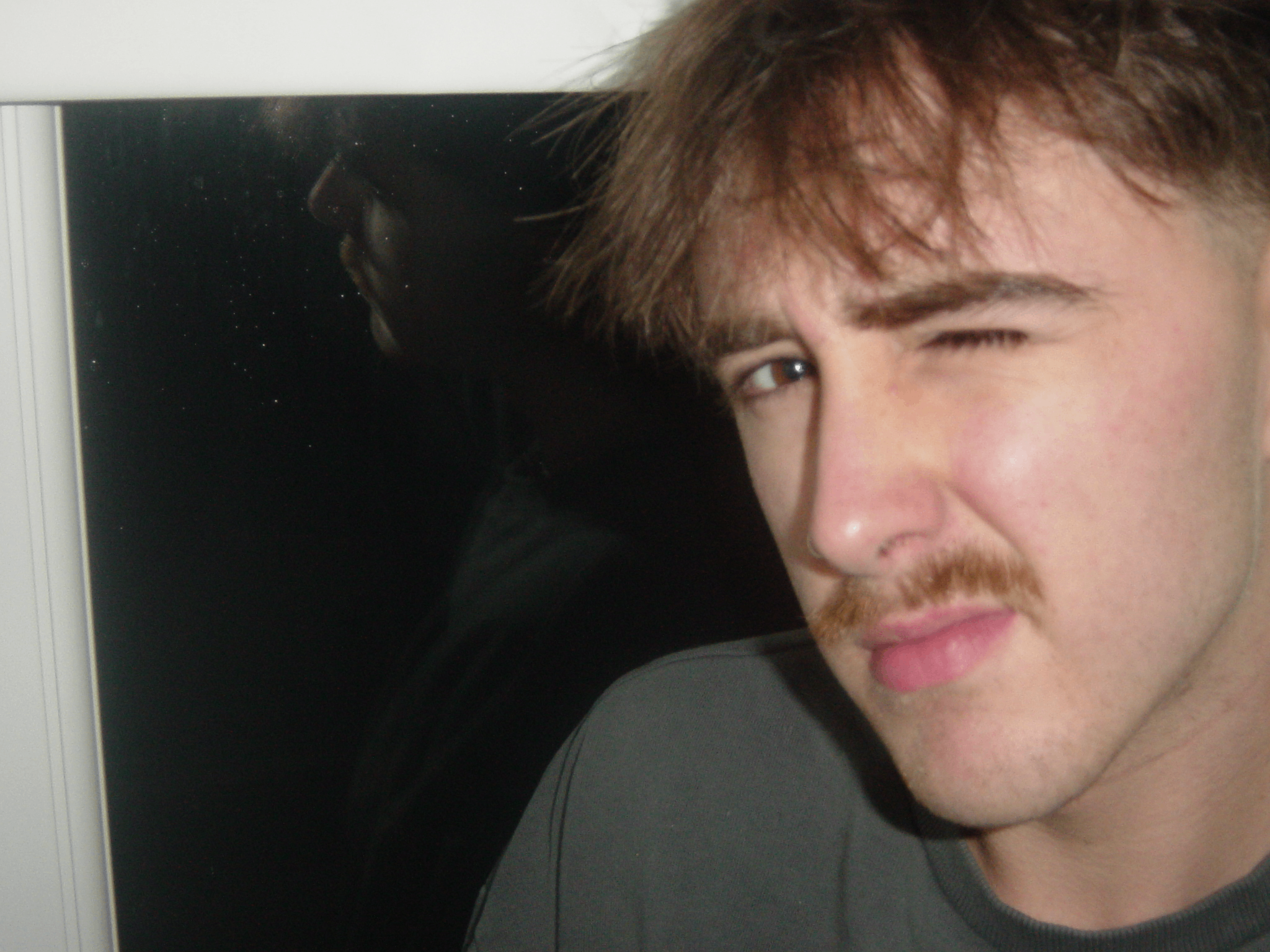 a man with a mustache