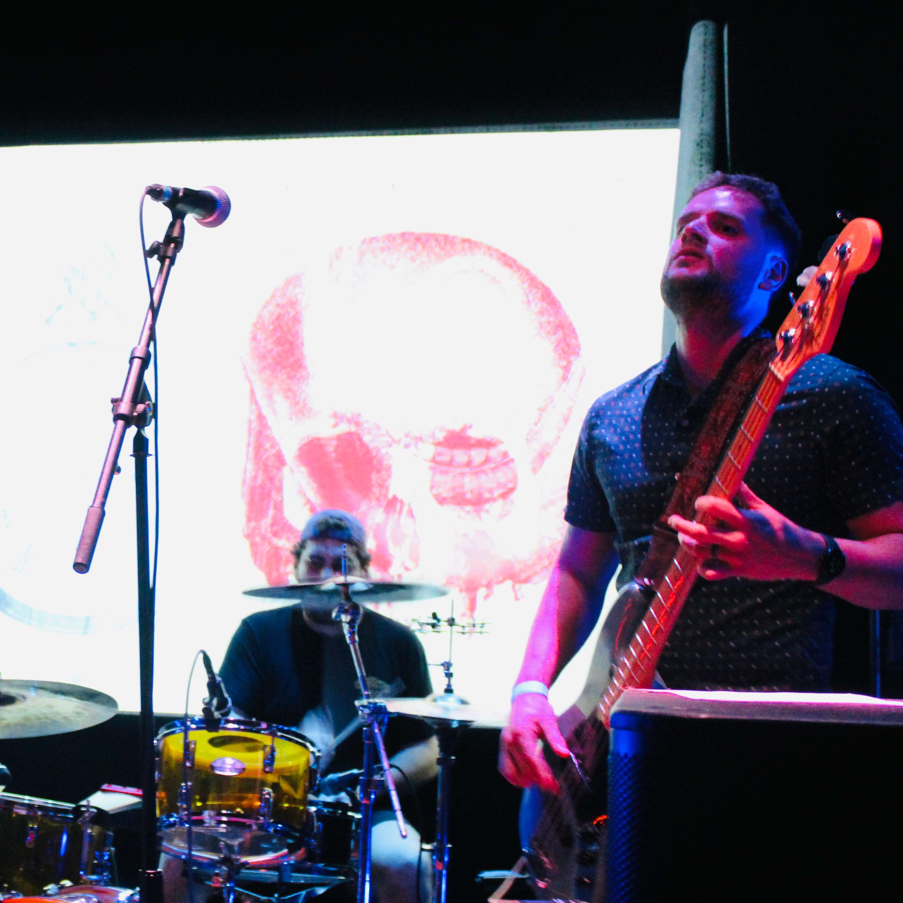 a man playing a guitar