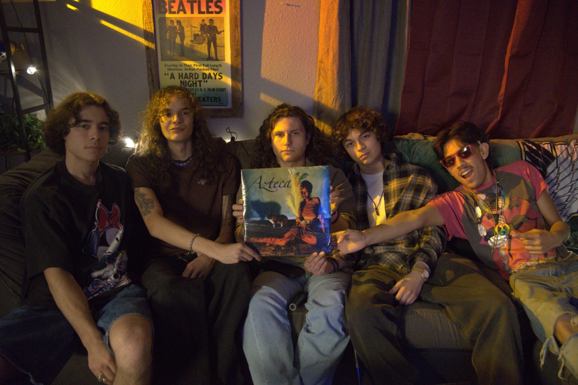 a group of people sitting on a couch