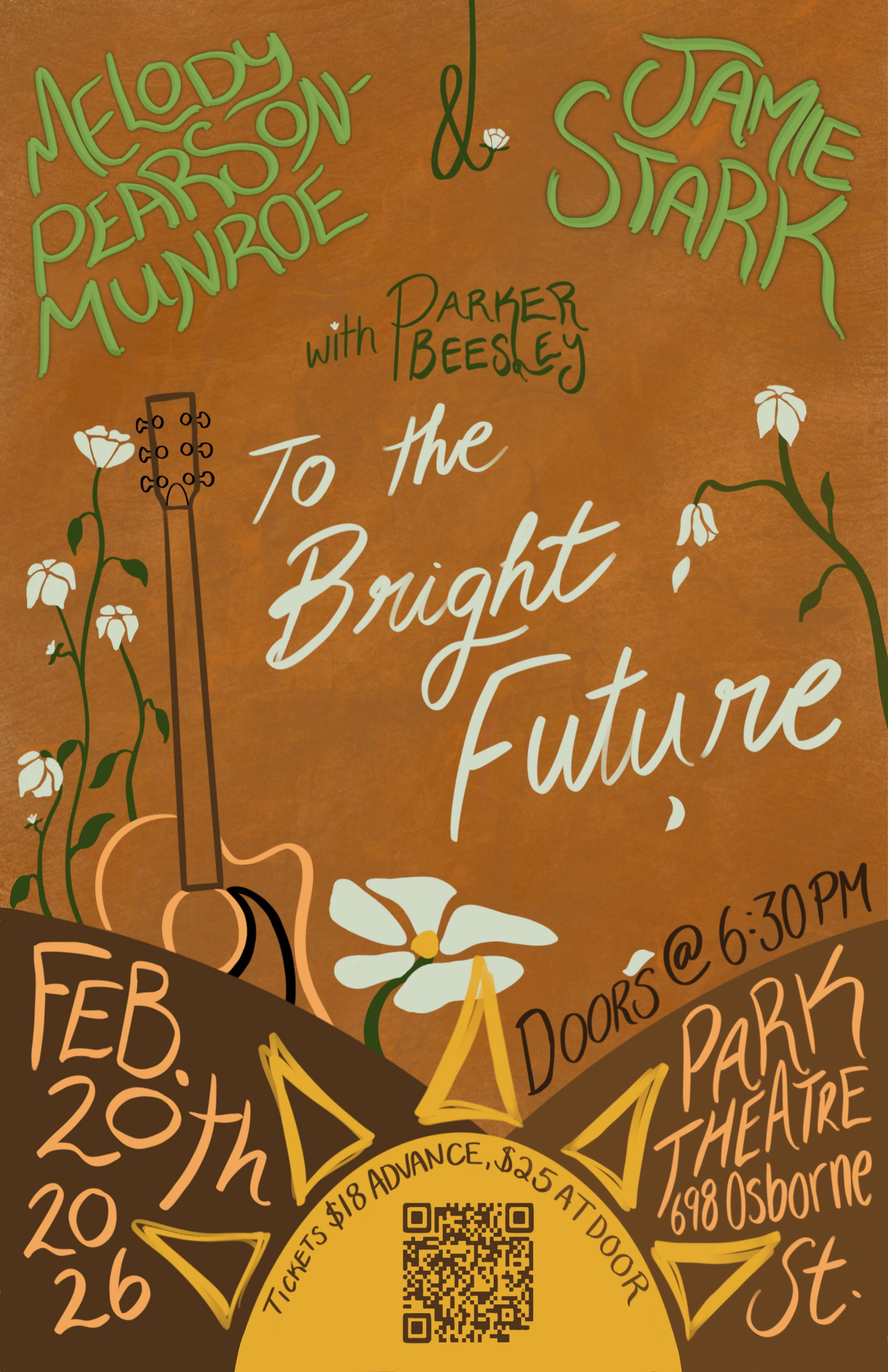 a poster for the bright future