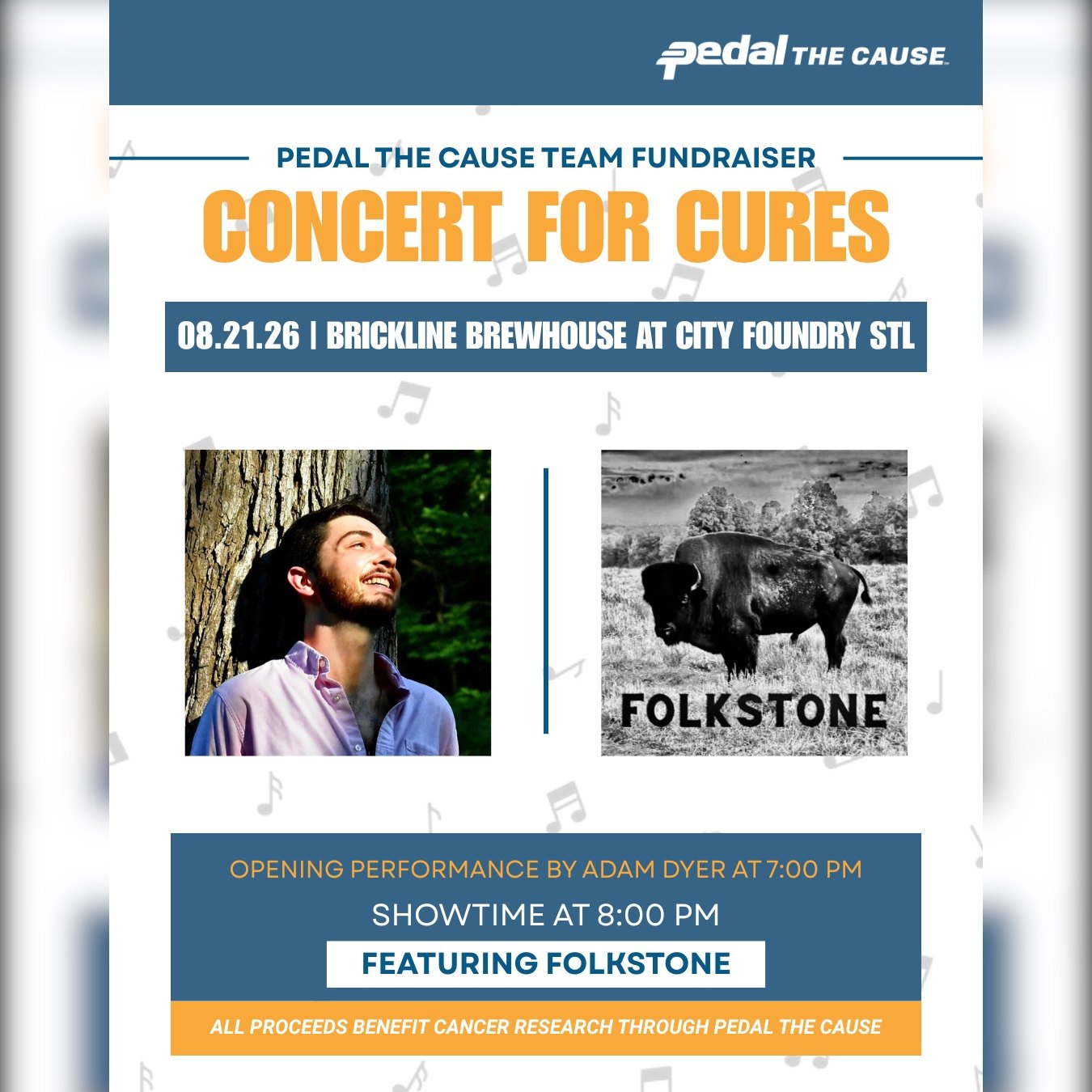 concert for cures flyer