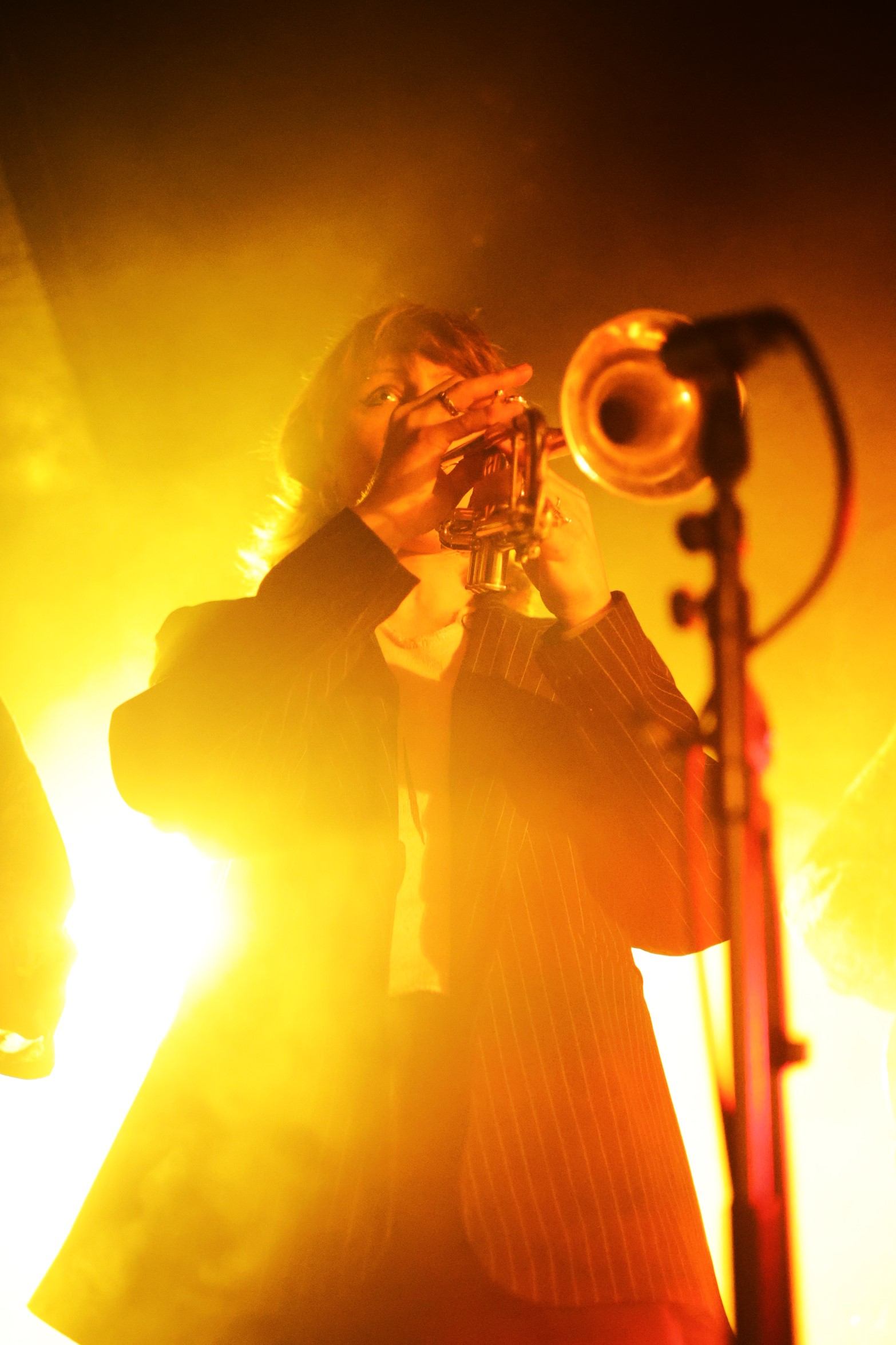 a man playing a trumpet
